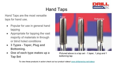 Taps And Dies Drill America Tool School Youtube