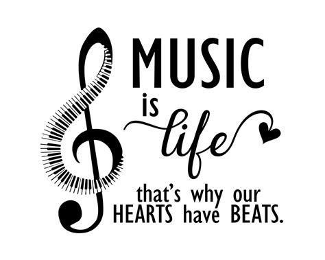 music is life printable wall decor music lover t music etsy quote prints svg quotes