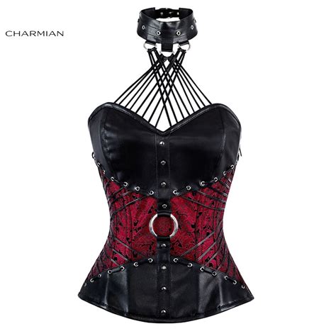 Buy Charmian Womens Gothic Halter Steampunk Corset
