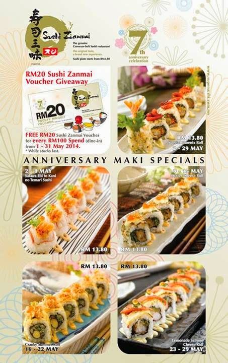 Come dinner time, the queue at sushi zanmai snakes out the door, college students, young families, whole families with babies and grandparents in tow make up th. ANNIVERSARY MAKI SPECIALS AT SUSHI ZANMAI | Malaysian Foodie