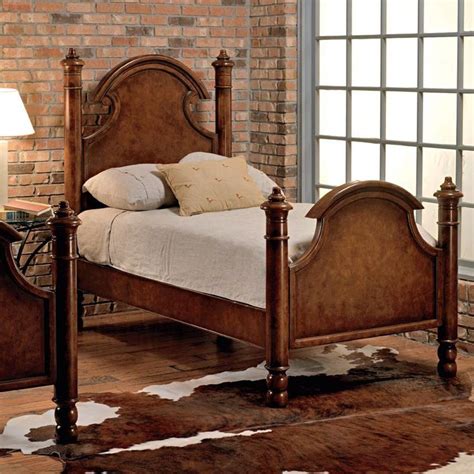 Custom Design Solid Wood Beds Ansley Carved Wood Twin Bed By Old