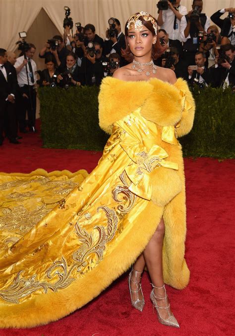 Rihanna Took Over The Met Gala Red Carpet In Bright Yellow Gown