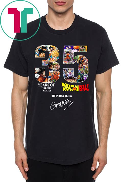 Aquí en esta gloriosa pagina mis hermanos veremos el inicio de un gran anime creado por akira toriyama. 35 Years of Dragon Ball 1984 2019 Shirt - OrderQuilt.com
