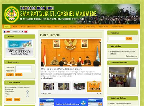 Memasukkan data profil ptk dari awal januari belum bisa sampai sekarang. Contoh Website Sekolah - portal belajar