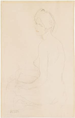 Sitzender Akt Seated Nude Von Gustav Klimt Auf Artnet My Xxx Hot Girl