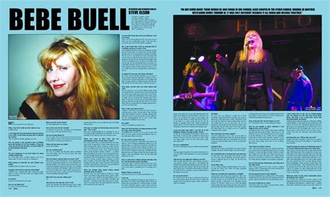 Bebe Buell Juice Magazine