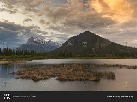 Sunrise At Vermillion Lakes With Mount Rundle Banff National Park