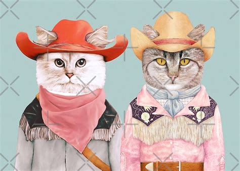 Cowboy Cats By Animalcrew Redbubble