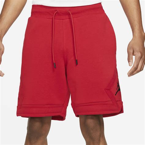 Jordan Essential Fleece Diamond Shorts Gym Red The Sole Supplier