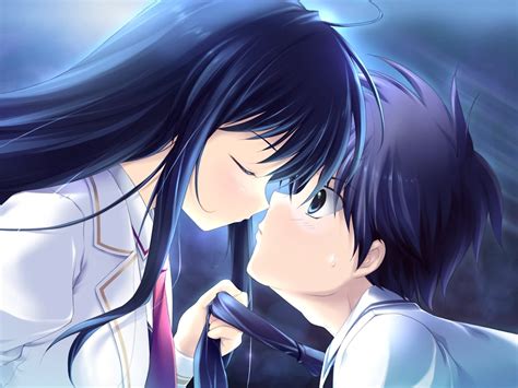 Hugging Anime Love Couple Hd Wallpaper Rehare
