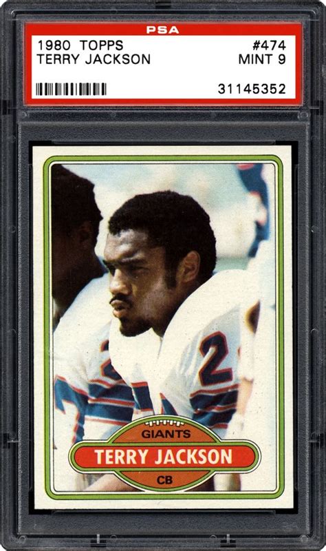 1980 Topps Terry Jackson Psa Cardfacts®