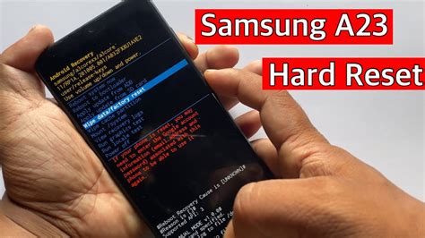 Samsung A23 Hard Reset Android 12 Unlock Pinpattern And Password