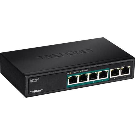 Trendnet Tpe S50 6 Port Fast Ethernet Poe Switch Tpe S50 Bandh