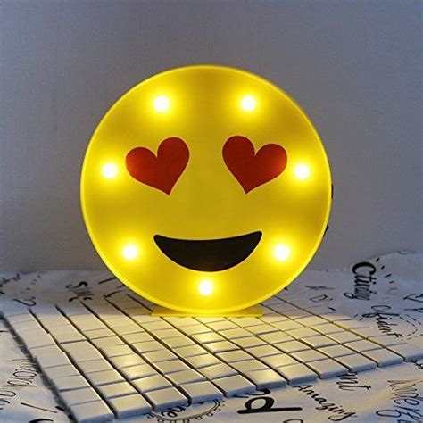 Delicore Marquee Emoji Sign Funny Led Table Lamps Night Lights For