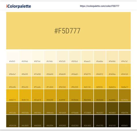 Pantone 12 0736 Tpg Lemon Drop Color Hex Color Code F5d777