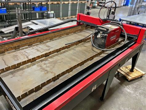 Lincoln Torchmate 4 X 8 Cnc Plasma Table With Pneumatic Engraver