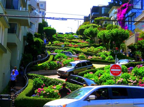 Lombard Street San Francisco The Most Curvey Street Of The World