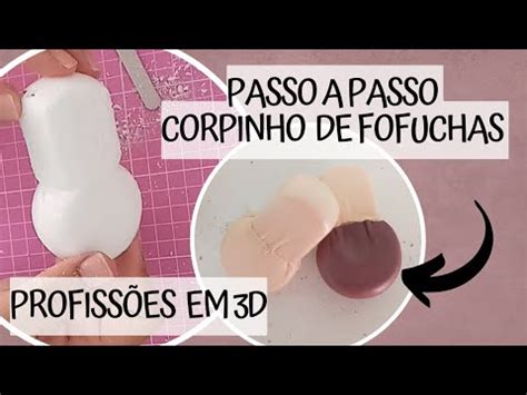 CORPINHO ESCULPIDO fofuchas em E V A 3d PROFISSÕES passo a passo