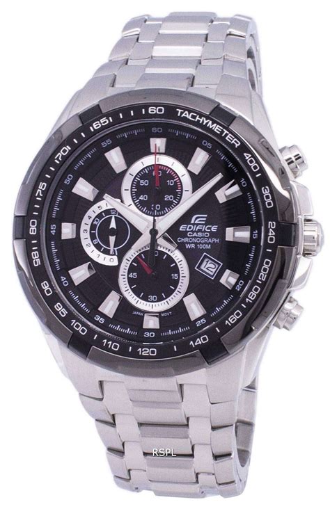 casio edifice chronograph tachymeter ef 539d 1av ef539d 1av men s watch downunderwatches