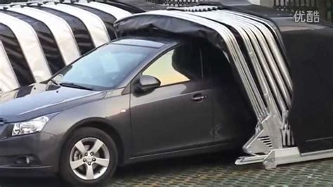Solar Powered Retractable Automatic Car Garage كراج ذا غطاء متحرك