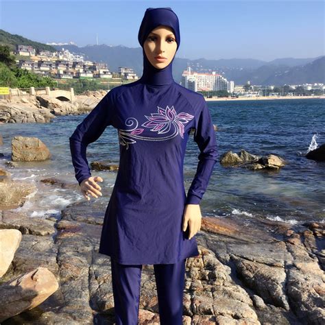 Hijab Muslim Swimsuit Girls Muslim Swimwear Plus Size Islamic Swimwear