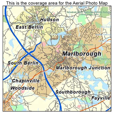 Aerial Photography Map Of Marlborough Ma Massachusetts
