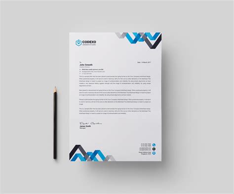 Text, brand colors, logo—a few clicks is all it takes to make our free letterhead templates your own. Chevron Professional Corporate Letterhead Template 000902 ...