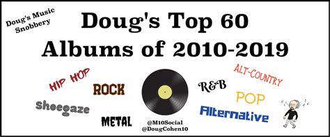 Dougs Top 60 Albums Of The Decade 2010 2019 — M10 Social