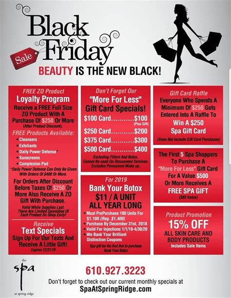 When we experience something special, it's fun to share with others. Black Friday Spa at Spring Ridge Specials #medspa # ...