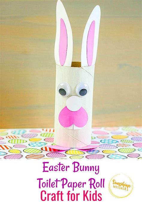 Easter Bunny Toilet Paper Roll Craft For Kids Paper Roll Crafts For