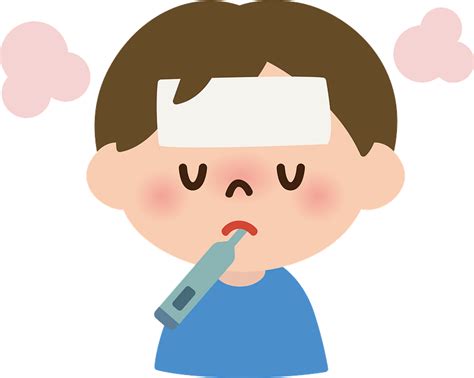 Boy Is Sick With Fever And Cold Clipart Free Download Transparent Png