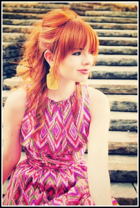 Beautiful Red Hair Hairstyles With Bangs Ginger Hair Color Love Hair