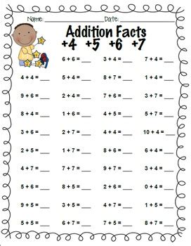 Addition Facts Practice: +0 through +10 and What Makes 10? by Kelly Hong