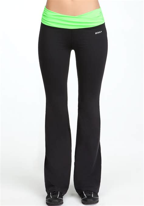 Ruched Colorblock Pant Bebe Sport Online Exclusive Myzz