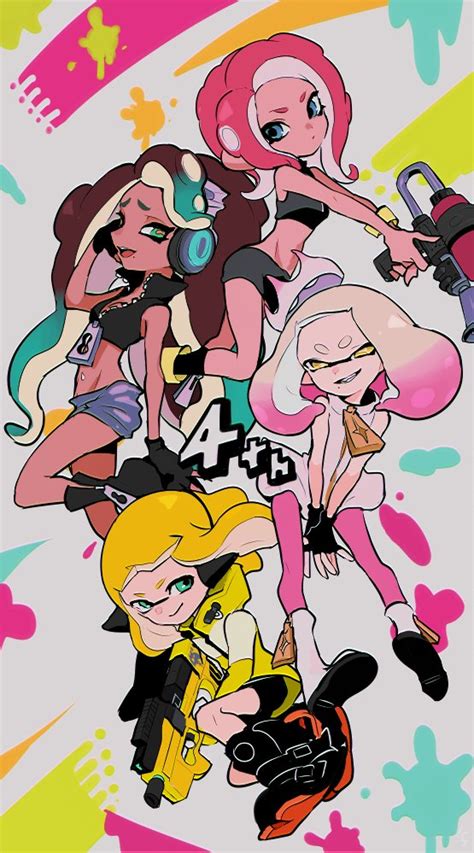 Inkling Player Character Inkling Girl Octoling Player Character Marina Pearl And 2 More
