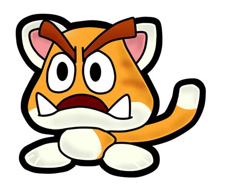 Paper Mario Cat Goomba By Xpedia On Deviantart