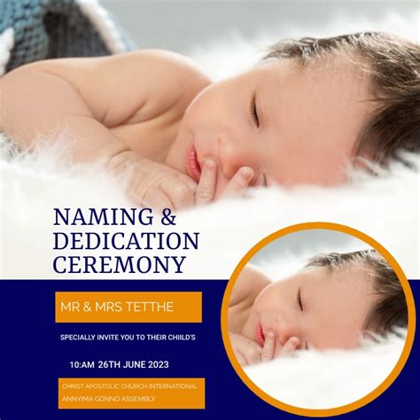 Copy Of Naming Ceremony Poster Template Postermywall