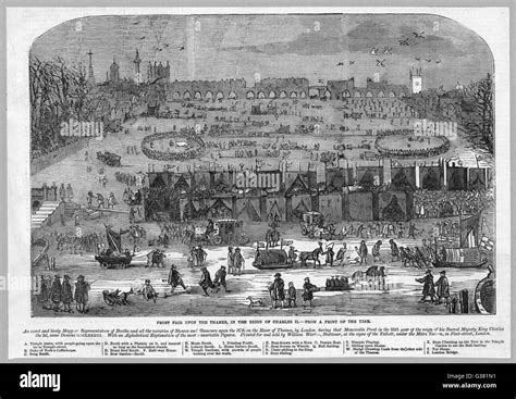 London Frost Fair On The River Thames Date 1683 1684 Stock Photo