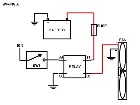Fan Relay Wiring Diagram Wiring Diagrams Hubs Electric Radiator Fan