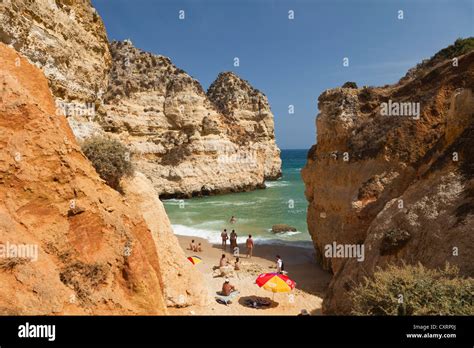 Nudist Beach Near Lagos Atlantic Coast Algarve Portugal Europe Stock Photo Alamy