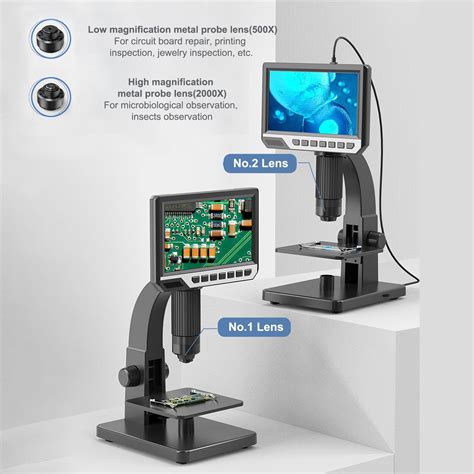 12mp 2000x Magnification Digital Usb Microscope Camera With Video