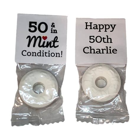 50th Birthday Party Favors Personalized Birthday Favors Etsy