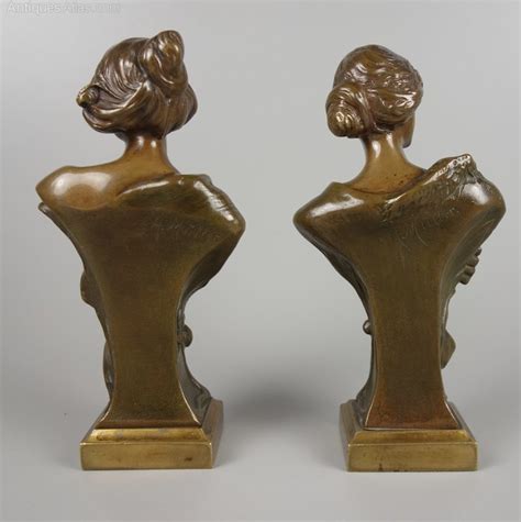 Antiques Atlas Pair Of Art Nouveau Busts By Hans Muller