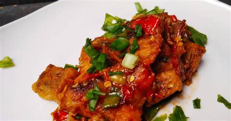 Hidangkan bersama bumbu rujak dari resep sebelumnya, saus sambal, bumbu kacang, atau cabai rawit merah. Resep Gurami Fry Sambal Jahe oleh Yoga Markas86.com - Cookpad