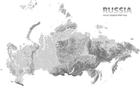 Mapa De Relevo De Rússia Ilustração Do Vetor Ilustração De Montanha