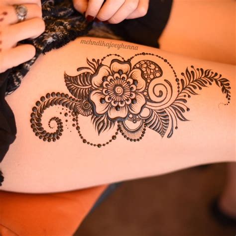Mehndikajoeyhenna Henna Tattoo Designs Thigh Henna Leg Henna