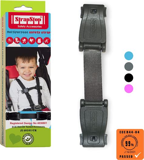 Strap Stop Anti Escape Car Seat Strap — Uk Made Crash Tested Ece R44 04 And R129 Passed Buckle