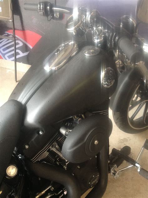 Fellers Harley Breakout Wrapped With 3m 1080 Carbon Fiber Vinyl