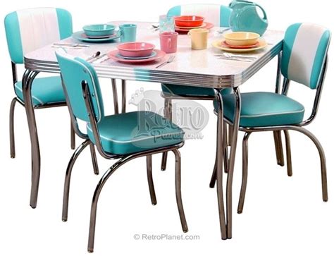 Antique tiger oak arts & crafts, gothic detail 5 pc. Retro Dinette Set - 1950s design | Retro Planet