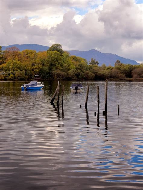 Rowing Boats On Derwentwater Stock Photo Image Of District Boats